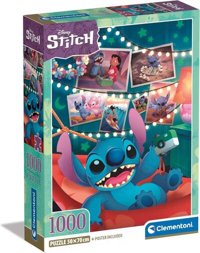 Clementoni - HQ Collection Puzzle Compact - Disney Stitch - 1000 Teile | Ab 14 Jahren, Erwachsenenpuzzle mit Wimmelbild, Geschicklichkeitsspiel für die ganze Familie, 39793 - Bild 7