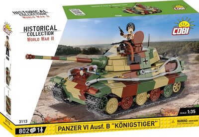 Cobi Braun Panzer Vi Ausf. B Königstiger -3113 802 Teile - Bild 6
