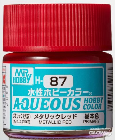 Mr Hobby Metallic Red paint pot