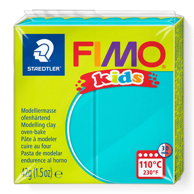 Staedtler Türkis Fimo Kids Ofenhärtende Modelliermasse 42 G, Block, Portioniert, - Image 5
