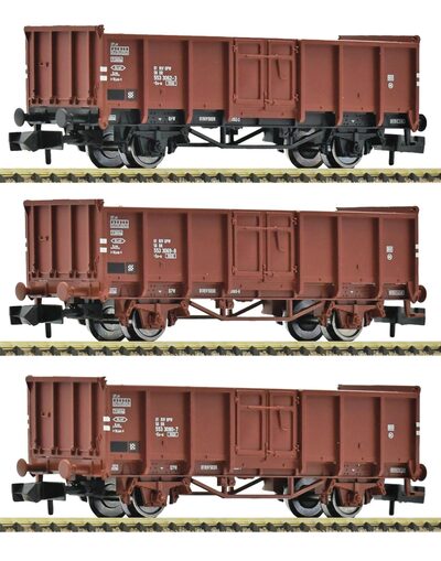 Fleischmann 6660156 N 3-Tlg. Set: Offene Güterwagen, Dr, Ep. Iv - Bild 4