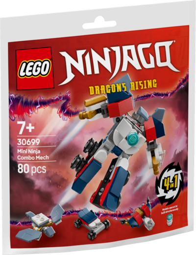 Lego 30699 Ninjago kombi mech der ninja 80 pcs ab 7 Jahren 7+ - Bild 10
