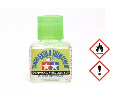 TAMIYA 87182 EXTRA EXTRA FLÜSSIGER KLEBER MIT PINSSEL 40ML - Bild 3