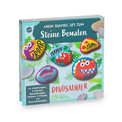 Arena Verlag Gmbh Mein Buntes Set Zum Steine Bemalen. Dinosaurier - Image 7