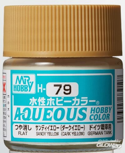 Mr Hobby Sandy Yellow (Dark Yellow) paint pot
