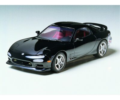 TAMIYA 24116 1:24 Mazda RX-7 R1 - originalgetreue Nachbildung, Modellbau, Plastik Bausatz, Basteln, Hobby, Kleben, Modellbausatz, Zusammenbauen, unlackiert, Red - Bild 5