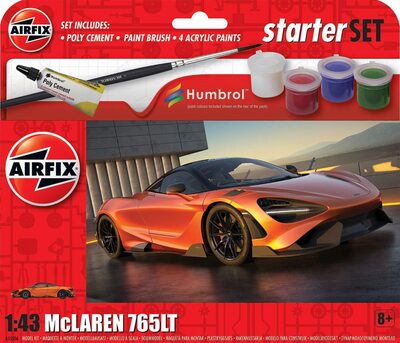 Airfix Auto McLaren 765LT Bausatz mit Farben - Bild 5
