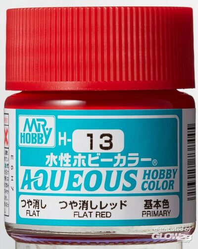 Mr Hobby Flat Red paint pot