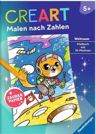 Ravensburger Verlag Creart Malen Nach Zahlen Ab 5 - Zauberpapier: Weltraum - Image 8