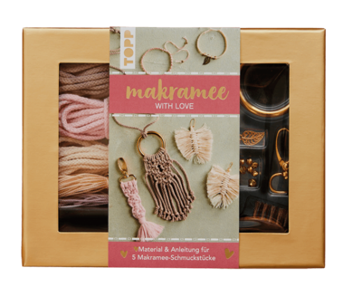 Frechverlag Topp 18171 Makramee-Schmuckset „With Love“ In Rosé & Natur - Image 4