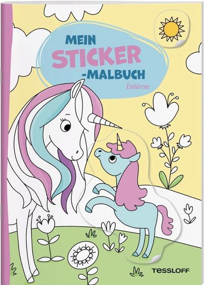 Tessloff 378864695 Mein Sticker-Malbuch. Einhörner - Bild 4