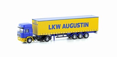 Minis LC4069, MAN F90 Gardinenplanen-Sattelzug LKW Augustin (AT), Neu & OVP, N - Image 3
