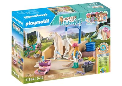 PLAYMOBIL Horses of Waterfall 71354 Reinigungs-Set Mit Isabella Und Lio 86 Teile - Image 13