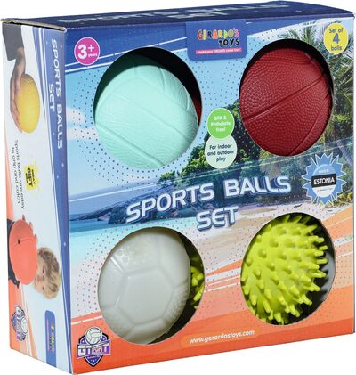 Sports Balls Set, Gerado´s Toys (4 Bälle), 7714   Neuware - Image 3