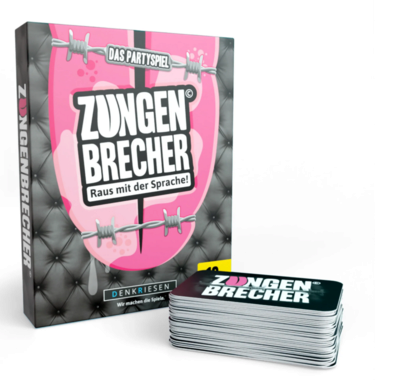DENKRIESEN Zungenbrecher Raus mit der Sprache! | Partyspiel ab 16 Jahren | Lustiges Wortspiel und Gesellschaftsspiel für 3 bis 8 Spieler mit Kauderwelsch, ideal für Partys, Gruppen und Spieleabende. - Bild 12