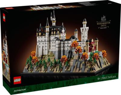 LEGO Architecture Schloss Neuschwanstein 21063 | Bausatz für Erwachsene, Modellbau mit Türmen, Innenhöfen und detailliertem Innenraum, 3D Puzzle, Geschenk, 3455 Teile - Bild 11