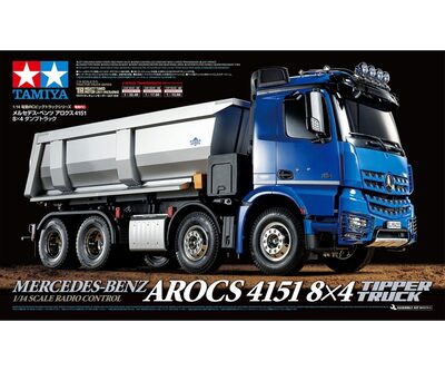 Tamiya Blau/Grau Mercedes Benz Arocs Muldenkipper (Kit) - Image 3
