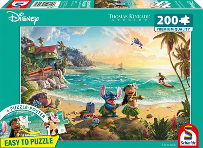Schmidt Spiele 56557 Kinderpuzzle 200 Teile Disney, Lilo & Stitch