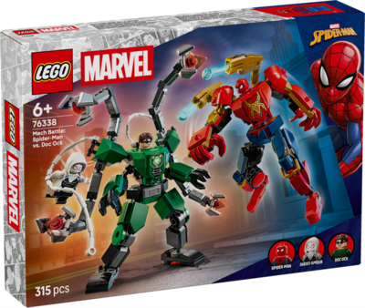 LEGO Marvel Mech-Duell: Spider-Man vs. Doc Ock 76338 | Superhelden Spielzeug ab 6 Jahren für Jungen, mit 2 Actionfiguren, 3 Minifiguren, Shootern, Geschenk für Kinder, 315 Teile - Bild 27