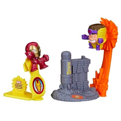 Hasbro F70655x0 Marvel Stunt Squad Iron Man Vs. M.o.d.o.k. Spielset - Bild 3