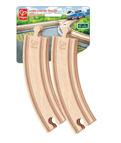 Hape Mehrfarbig Lange Kurvenschienen (4 Stk.) - Bild 4