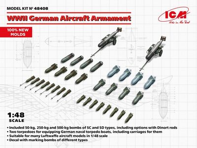 Icm 3318408 1:48 Wwii German Aircraft Armament - Bild 5