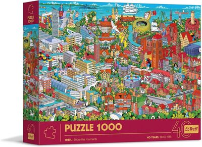 Trefl Mehrfarbig Puzzle Premium Plus 1000 – Jubiläum - Danzig, Gdynia, Sopot (1000 Teile) - Bild 8