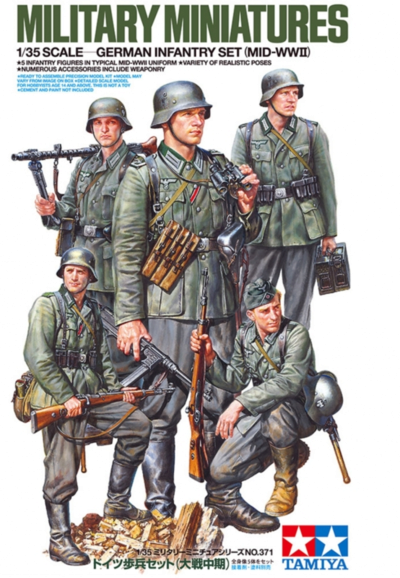 Tamiya 300035371 1:35 Fig-Set Dt. Infanterie 1