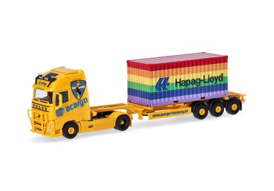 Volvo FH Gl. XL 2020 Container-Sattelzug  acargo/Hapag Lloyd  (Hamburg) 1:87 Her - Image 3