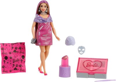 Barbie Party Unboxed Glam Party Series - Pink Curvy Doll - Image 7
