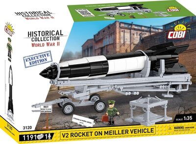 Cobi Weiss/Grau/Schwarz 3120 - 1210 Pcs Hc Wwii 3120 V2 Rockettransporter Executive Edition - Bild 6