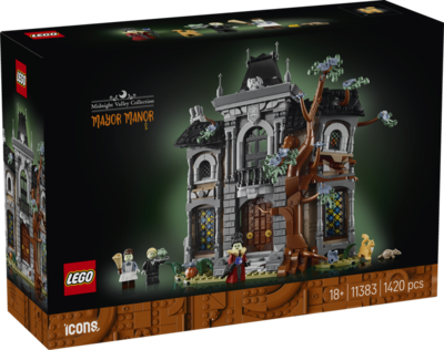 LEGO Icons Bürgermeistervilla 11383 | Bausatz für Erwachsene, 3D Modell mit gotischer Einrichtung & 3 Minifiguren, gruselige Deko, Geschenk, 1420 Teile - Bild 14