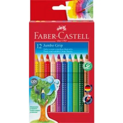 Faber-Castell Jumbo GRIP - Farvet blyant - 3.8 mm - pakke med 12 - Image 15