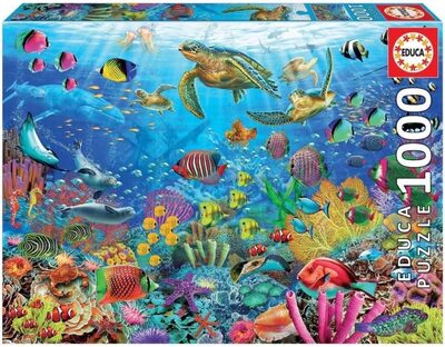 Educa - Unterwasserwelt | Puzzle 1.000 Teile für Erwachsene ab 14 Jahren, Meerestiere Korallen Ozean (19266) - Bild 7