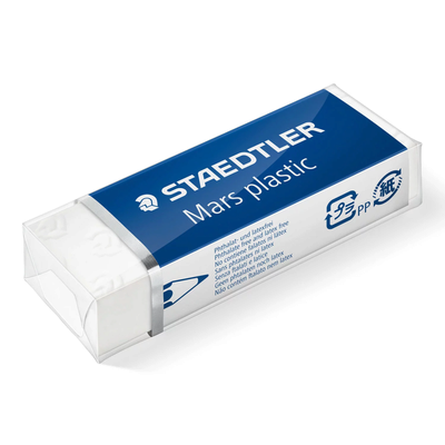 Staedtler Weiss Radierer Mars Plastic 526 50 65X13x23mm Pvc Weiß 317006000 - Image 9