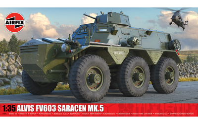Airfix A1385 Alvis FV603 Saracen Mk.5 Maßstab 1:35 Modellbausatz - Image 3