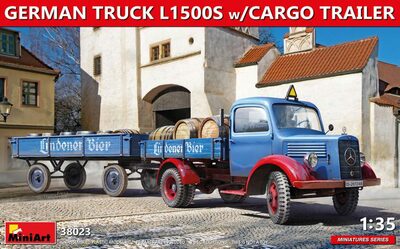 MiniArt 38023 Bausatz 1:35 Deutscher LKW L1500S mit Anhänger - Bild 5
