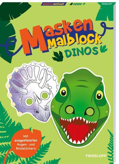Masken-Malblock. Dinos - Taschenbuch - Bild 5
