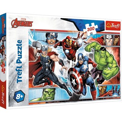 Trefl Marvel Avengers Puzzle 300 Teile ab 8J B-Ware neu Tüte versiegelt - Bild 4