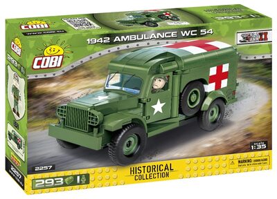 COBI Militär Bausatz Set 2257 Militärwagen 1942 DODGE WC-54 AMBULANCE - Bild 8