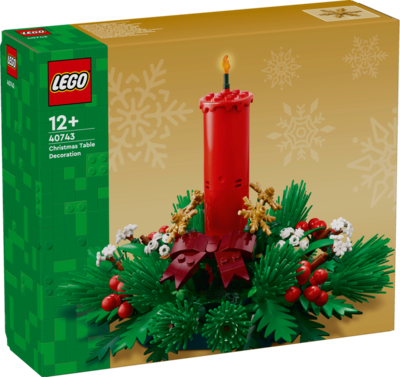 LEGO Iconic 40743 Weihnachtsgesteck Bausatz, Weihnachten Weihnachtskranz - Bild 23
