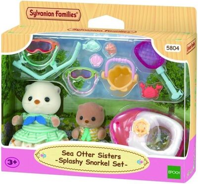 Sylvanian Families - 5804 - Schwestern Otter Marine -splashy Schnorchel Set - Bild 11