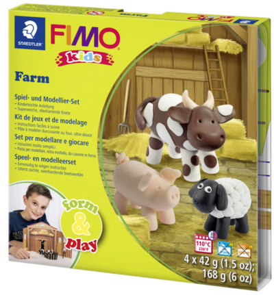 Modelliermasse FIMO® Kids Materialpackung Form & Play farmSet Model clay FIMO® k - Image 7