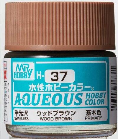 Mr Hobby Wood Brown paint pot
