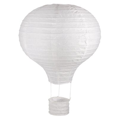 Rayher® Rayher 87192102 Papierlampion Heißluftballon, 30 Cm Ø, Weiß, 40 Cm Mit Metallgestell - Image 3