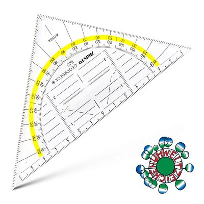 Aristo Geodreieck 16 Cm Griff U Facette, Tuschenoppen - Image 7