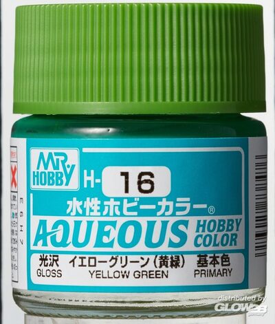 Mr Hobby Yellow Green paint pot