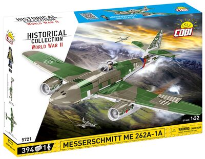 COBI-5721 KLEMMBAUSTEINE WW2 JAGDFLUGZEUG MESSERSCHMITT ME 262A-1A 390 TEILE - Bild 12