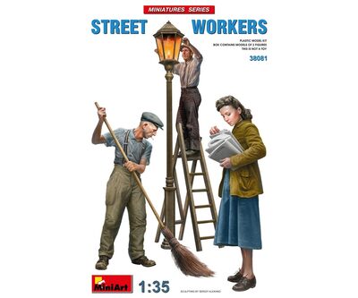Miniart Models 550038081 1:35 Figuren-Set Straßenarbeiter (3) - Bild 5