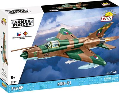 COBI MiG-21 DDR/Tschechoslowakei, Maßstab 1:48, 396 Teile | Pad Printed, 2 Markierungsvarianten, R-3S-Raketen, Ständer, Bewegliche Teile, Teile aus der EU, 8+ - Bild 7